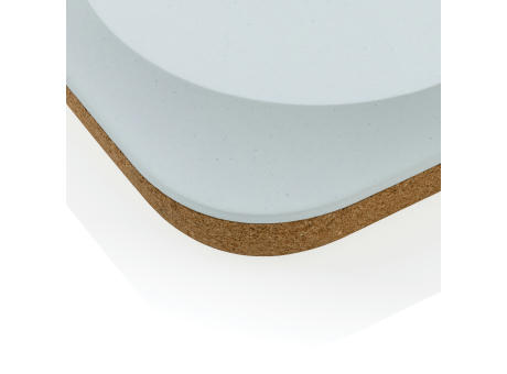 Oregon Wireless-Charger aus RCS recyc. Kunststoff & Kork Werbeartikel