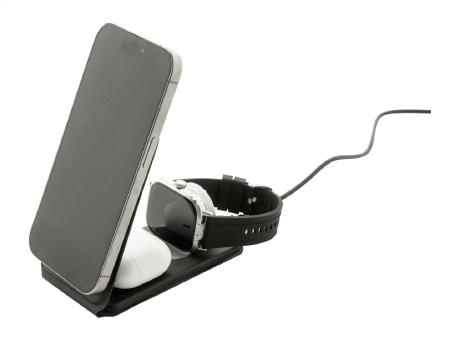 Handyhalter mit kabellosem Ladegerät, RPU LuxCharge Stand Werbeartikel