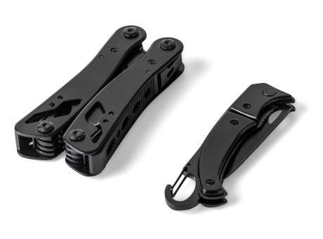 Schwarzes Aluminium-Multitool Ariane Werbeartikel