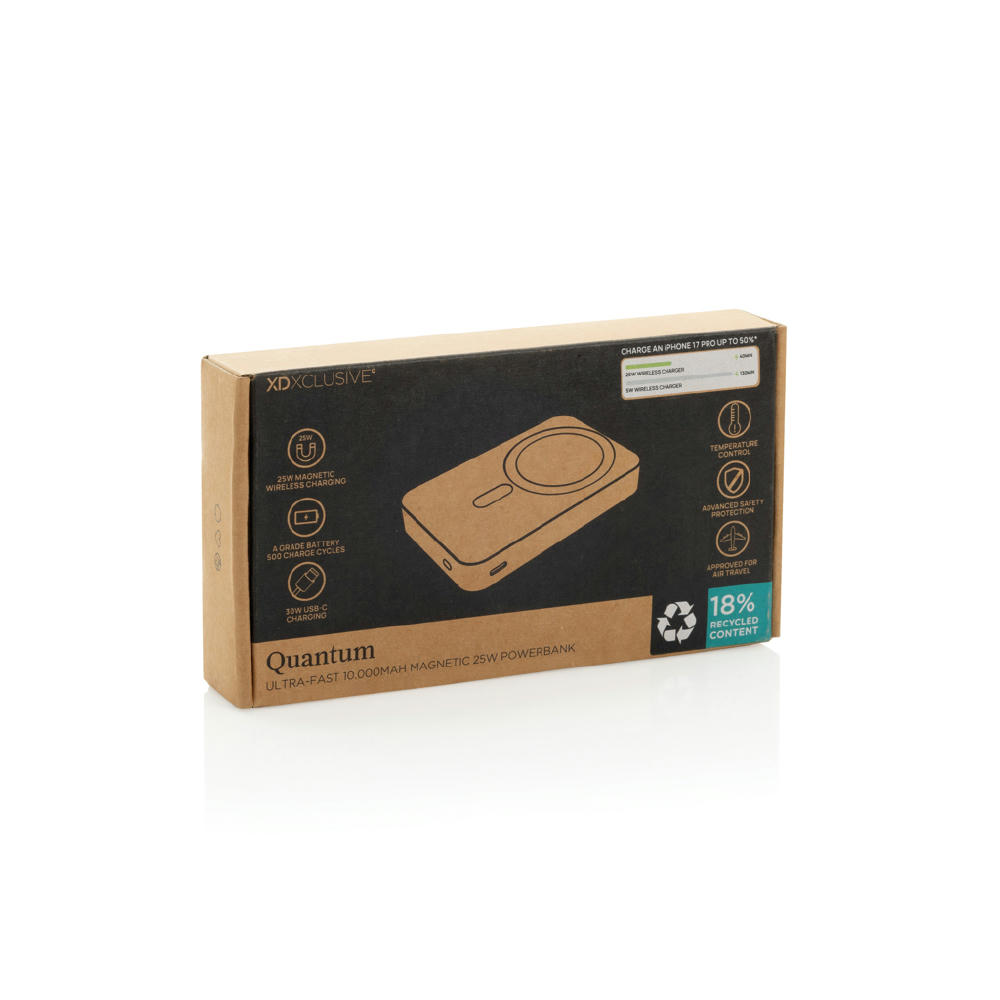 Quantum RCS Ultra-Fast 25W 10.000mAh magnetische Powerbank Werbeartikel