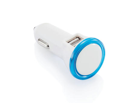 Leistungsstarkes Auto Ladegerät mit Dual Anschluss Werbeartikel