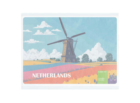 Product image POLYCLEAN rPET Displaytuch 21x15 cm im Pergaminbeutel, All-Inclusive-Paket Werbeartikel