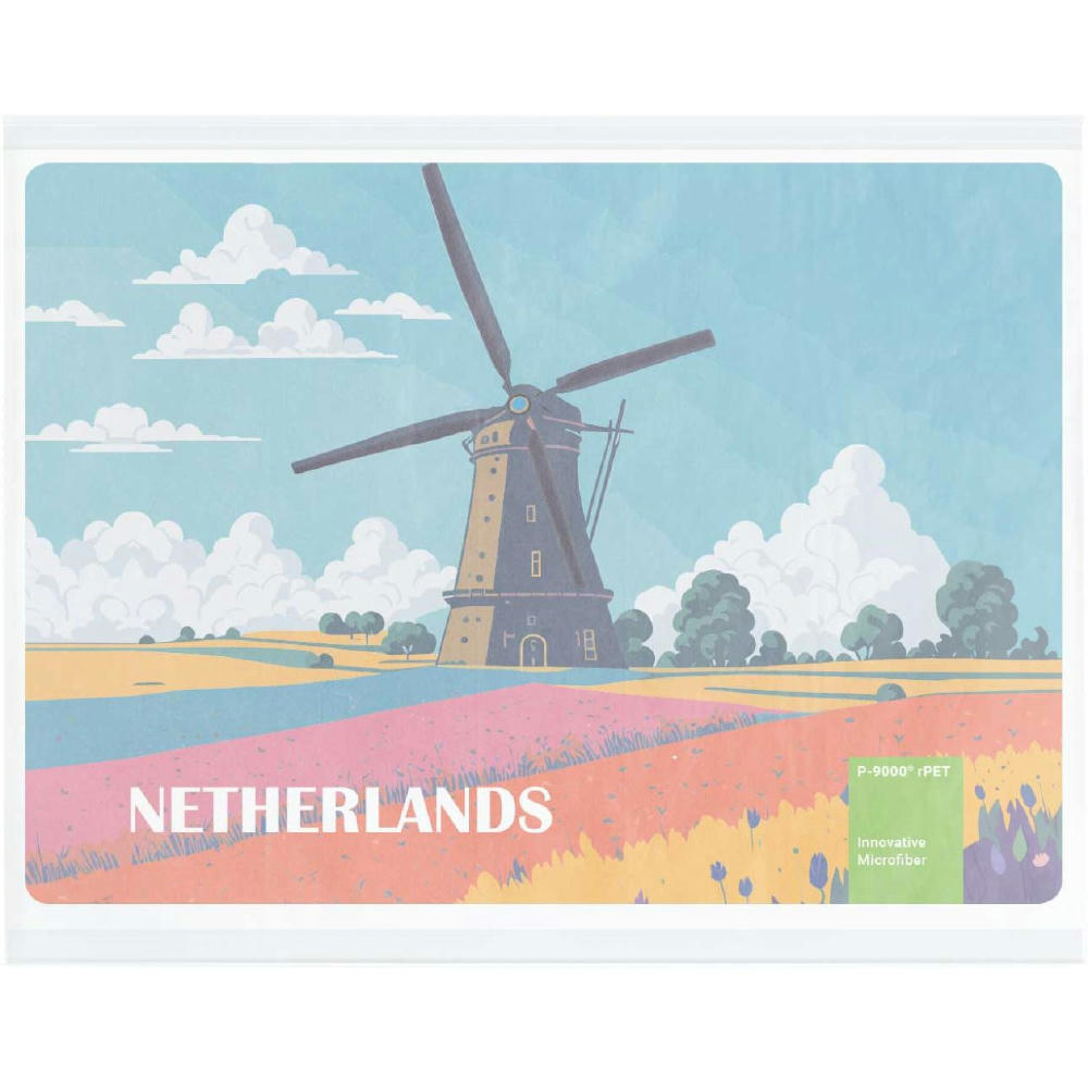 Product image POLYCLEAN rPET Displaytuch 21x15 cm im Pergaminbeutel, All-Inclusive-Paket Werbeartikel