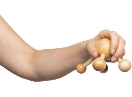 Massagetool 4-Beiner, "Made in Europe" Werbeartikel