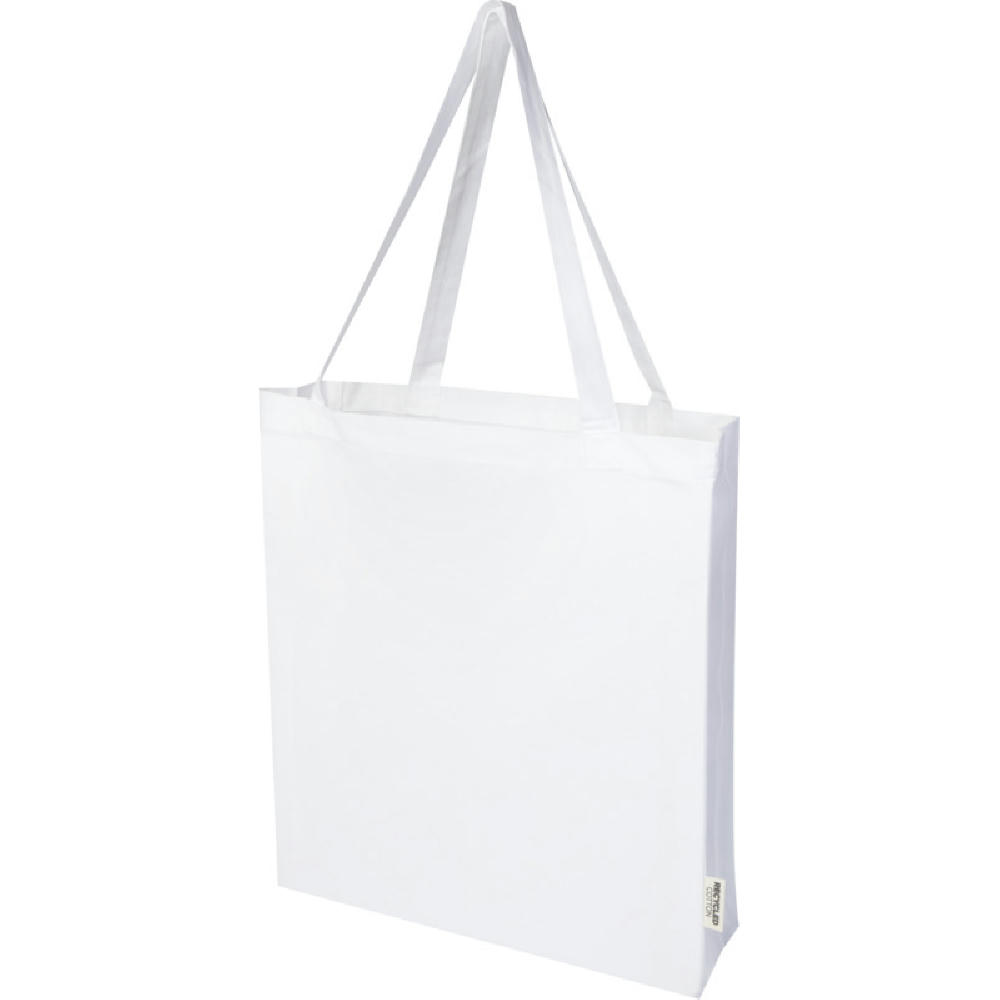Product image Madras 140 g/m² Baumwoll Tragetasche mit Seitenfalten aus GRS recycelter Baumwolle Werbeartikel