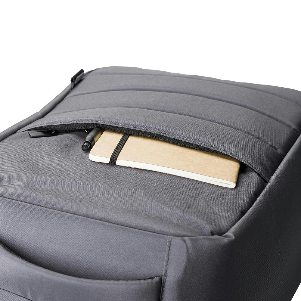 rPET-Polyester (300D) Anti-Diebstahl-Laptop-Rucksack Calliope Werbeartikel