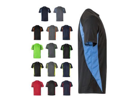 VL SLAYER. Zweifarbiges technisches T-Shirt mit Bird-Eye-Design (160 g/m²), aus Polyester (100%) Werbeartikel