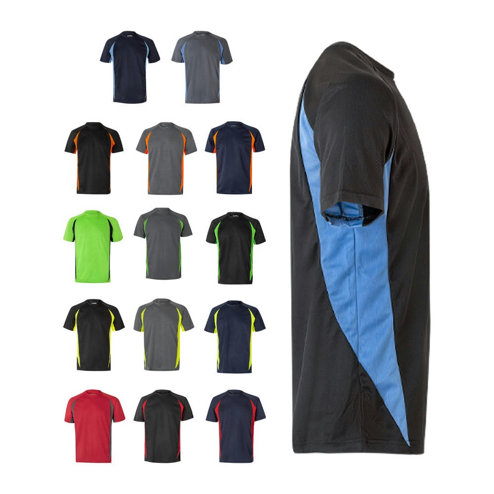 Product image VL SLAYER. Zweifarbiges technisches T-Shirt mit Bird-Eye-Design (160 g/m²), aus Polyester (100%) Werbeartikel