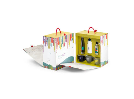 DRINKIT SHOWCASE. Muster-Set bedruckte Drinkware Werbeartikel