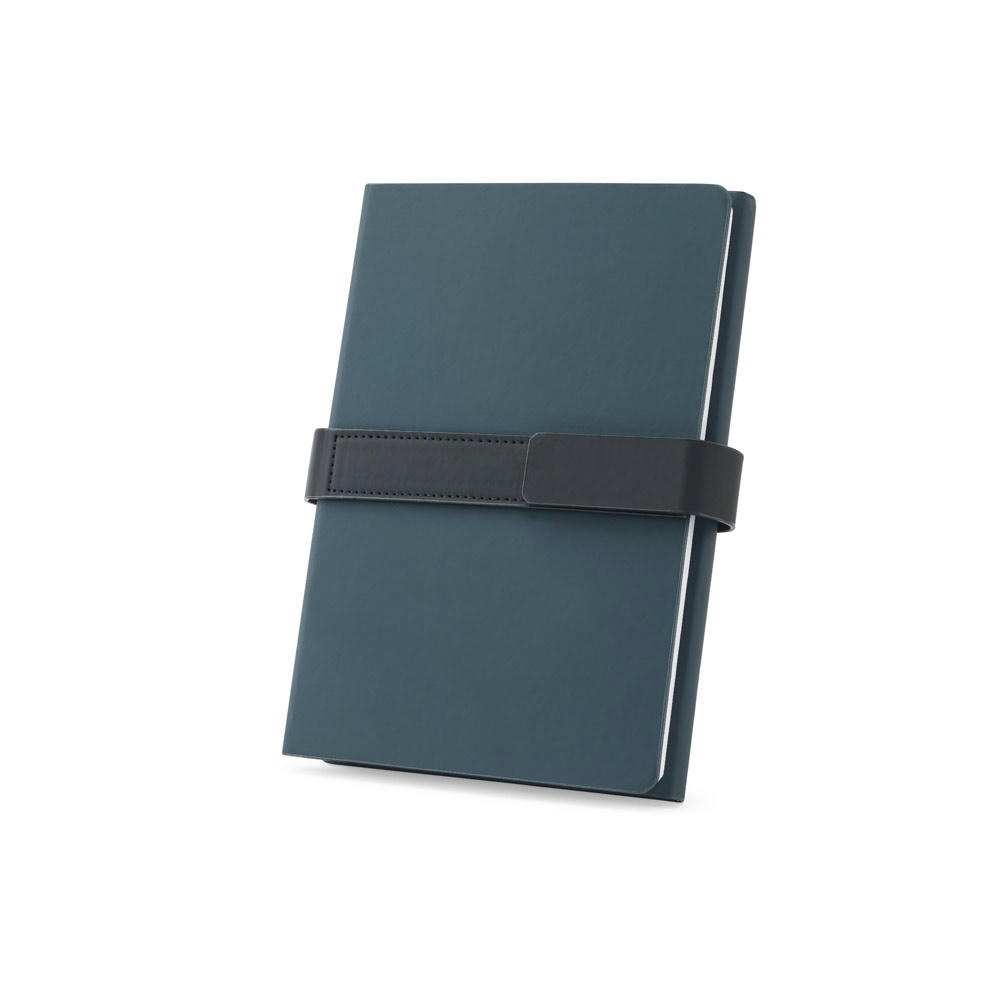 Product image SANDERSON. A5 Notizbuch aus PU (50% recycelt) mit zwei Blöcken: linierte Seiten und unlinierte Seiten Werbeartikel