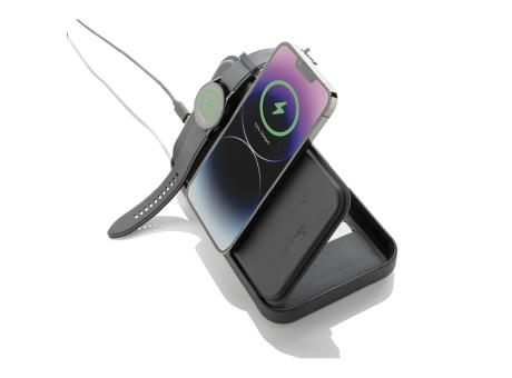 Swiss Peak Travel-Case aus RCS rec. PU mit 3-in-1-Charger Werbeartikel