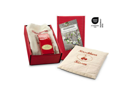 Product image Geschenkset / Präsenteset: Kirschkernkissen Werbeartikel