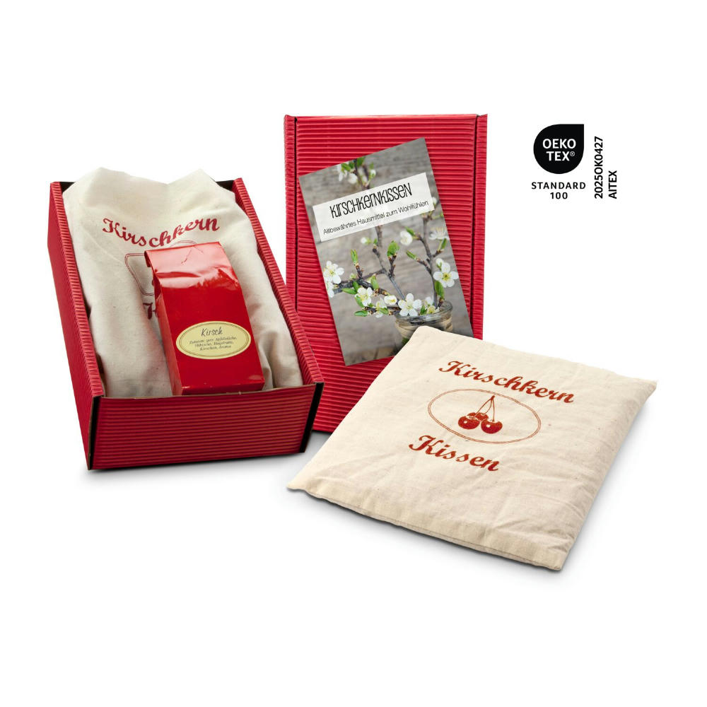 Product image Geschenkset / Präsenteset: Kirschkernkissen Werbeartikel