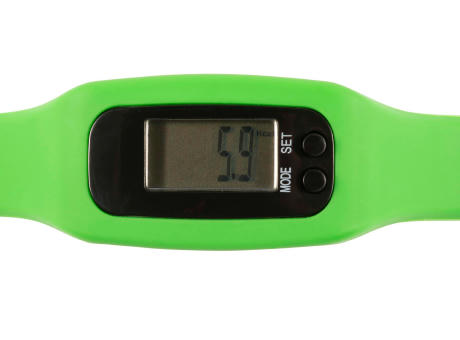 Schrittzähler mit Silikon Armband Tahir Werbeartikel