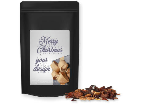 Product image Glühweingewürz fein, ca. 55g, Standbeutel Midi schwarz Werbeartikel