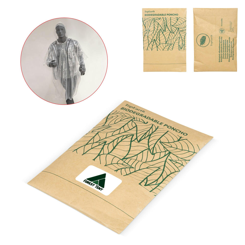 Product image Biologisch abbaubarer Regenponcho Werbeartikel