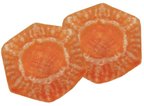 Hustenbonbon Duopack Werbetüte,   2 Stück, Inhalt: Hustenbonbon Sanddorn Werbeartikel