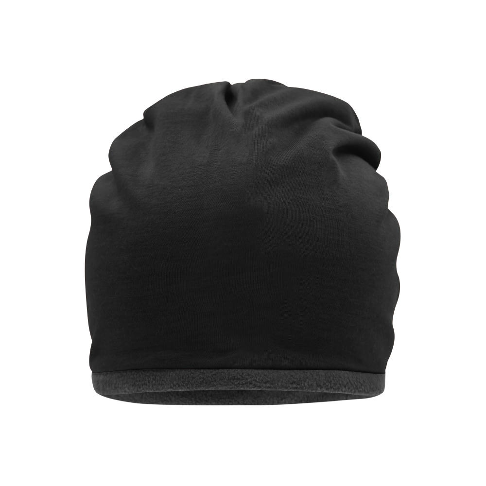 Product image Fleece Beanie - Lässige Mütze mit Fleece-Kontrastabschluss Werbeartikel