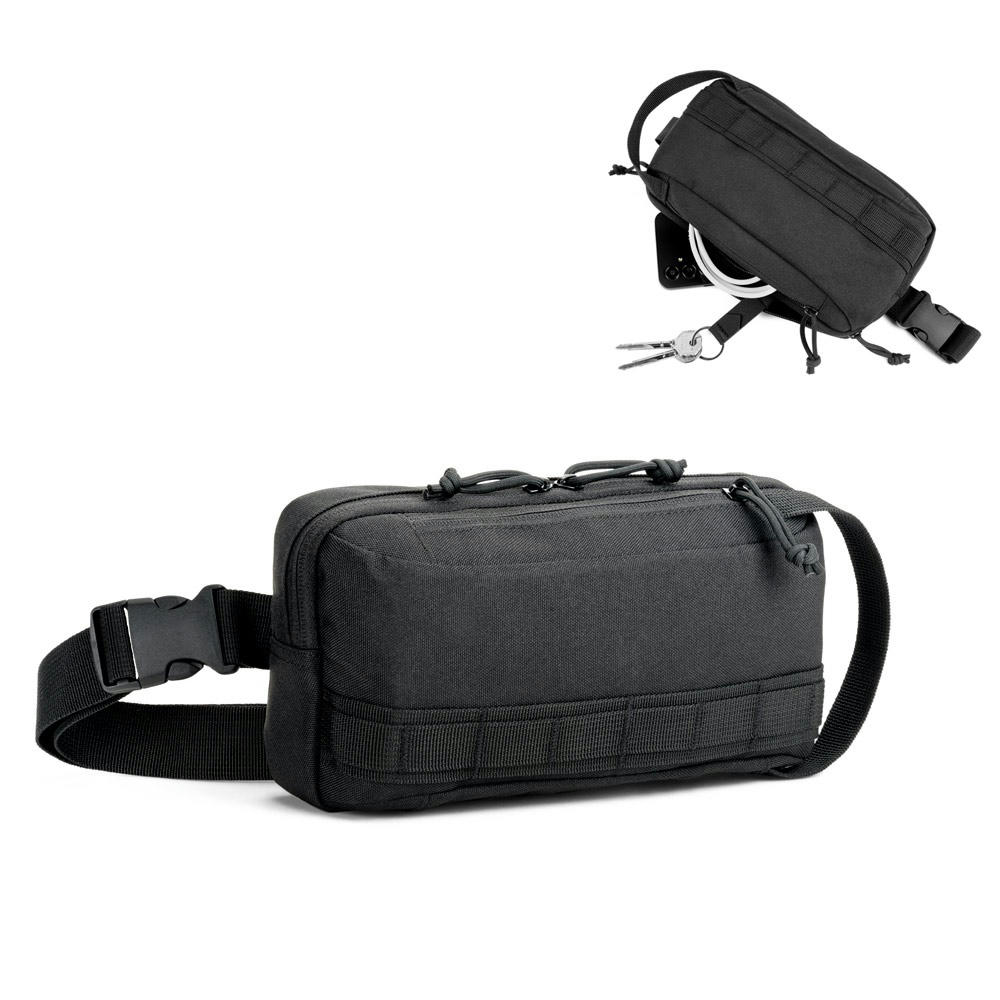Product image EDINBURGH. Gürteltasche aus hochdichtem 600D-Recyclingpolyester und 210D-Recyclingpolyesterfutter Werbeartikel