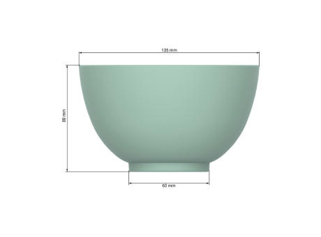 Bio-Müslischale "1 Colour" matt Werbeartikel