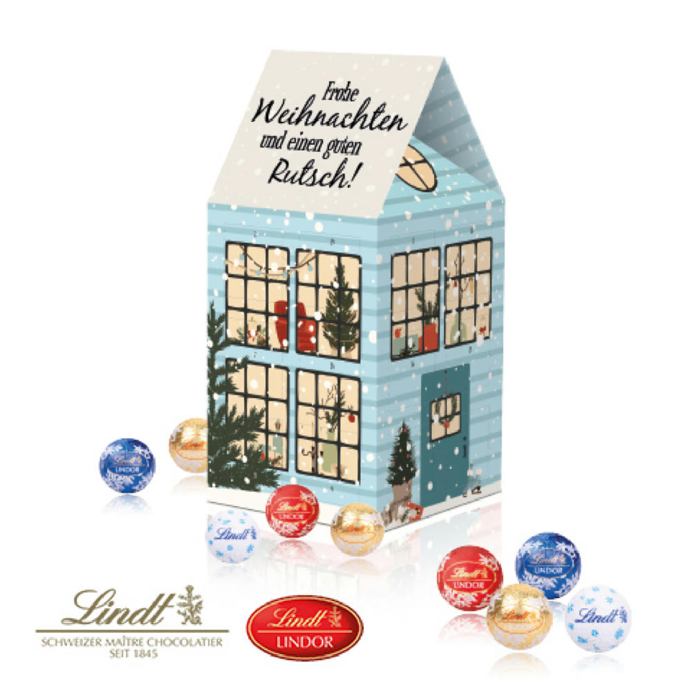Product image Adventskalender-Haus "XL" mit Lindt Werbeartikel