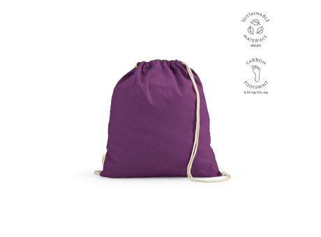 Lhotse Kordelzugbeutel aus recycelter Baumwolle (140 g/m²) bedrucken