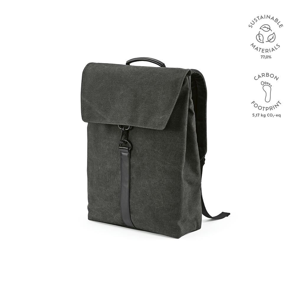 Prague Laptop Rucksack 25L recy. Baumwolle  Werbeartikel