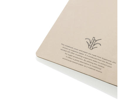 Stylo Bonsucro zertifiziertes Zuckerrohrpapier Notizbuch A5 bedrucken