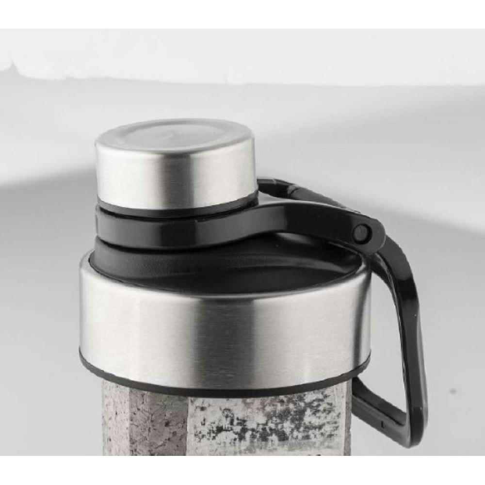 Product image Metmaxx® Trinkaufsatz "GRG-ClickDrink" silber/schwarz Werbeartikel