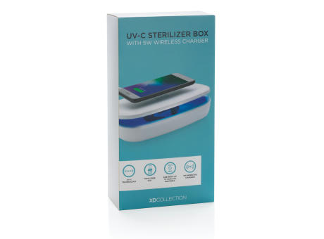 UV-C Sterilisations-Box mit 5W Wireless Charger Werbeartikel