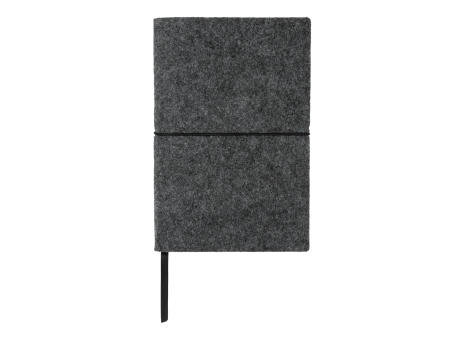 A5-Softcover-Notizbuch aus GRS zertifiert recyceltem Filz bedrucken