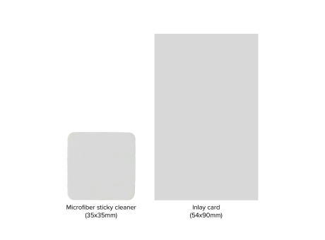 Antibakterieller Mikrofaser-Mini-Display-Reiniger 35 x 35mm Werbeartikel