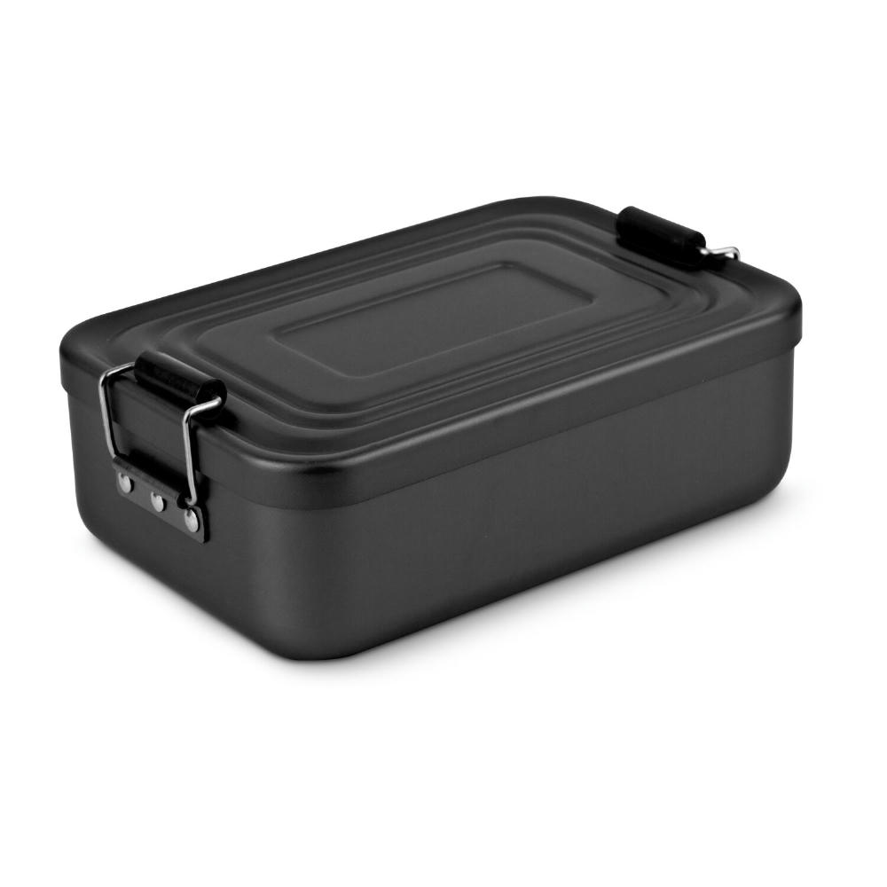 Product image ROMINOX® Lunchbox // Quadra Schwarz matt Werbeartikel