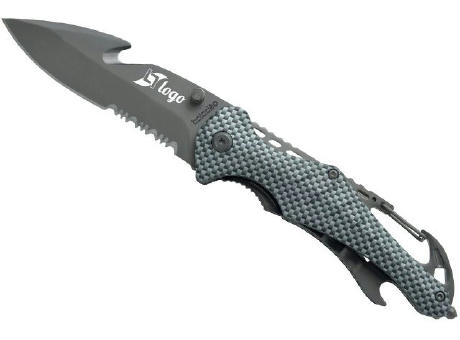 Rettungsmesser 'Emergency', Kohlefaseroptik Werbeartikel