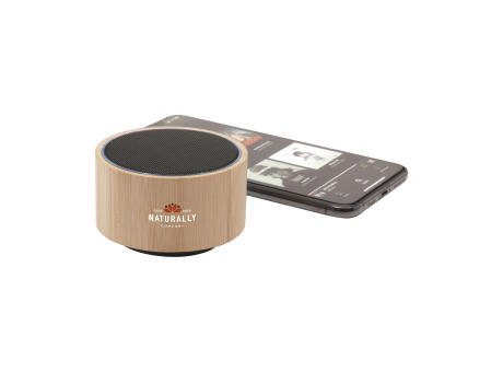 Wave Bamboo Wireless Speaker Werbeartikel
