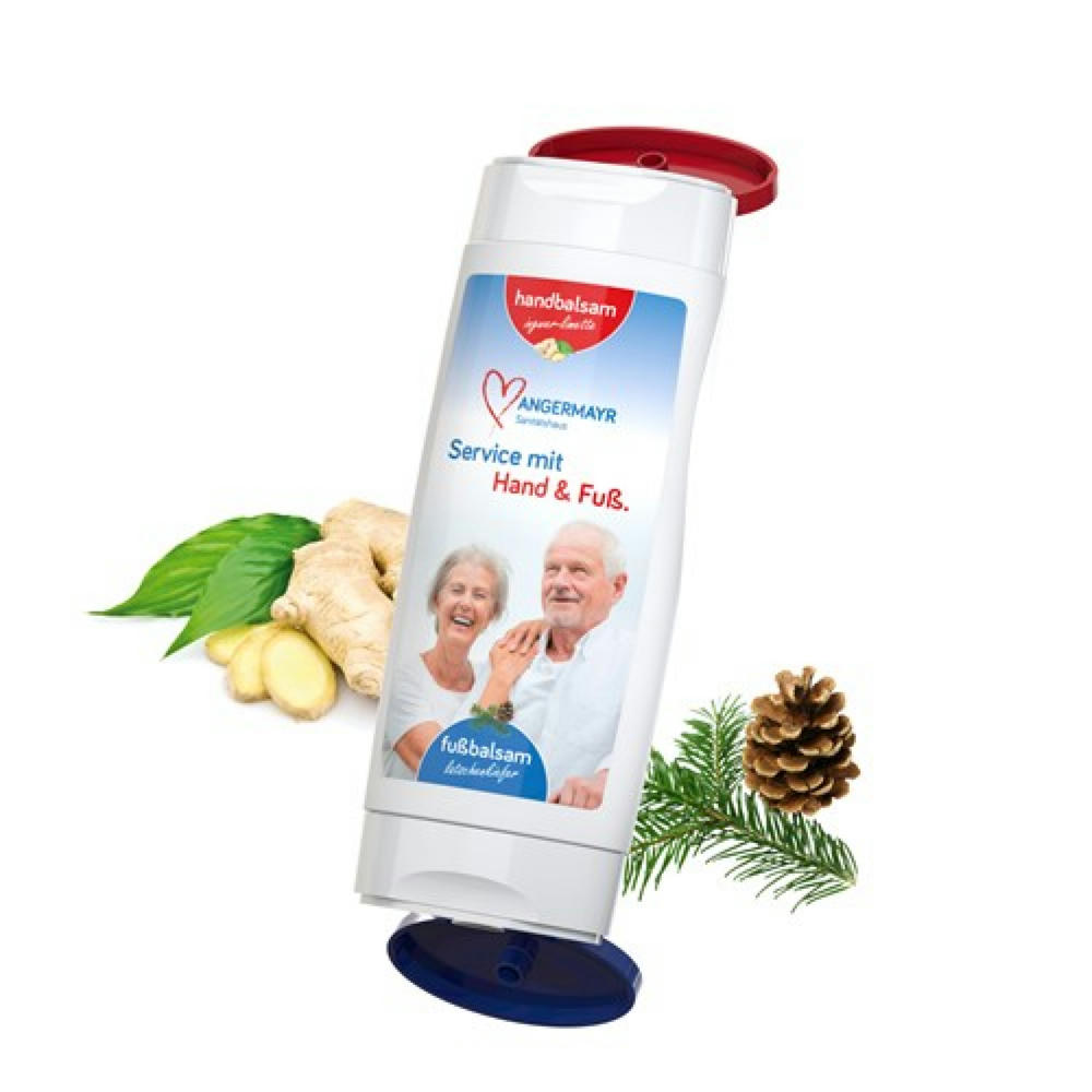 Product image DuoPack Handbalsam Ingwer-Limette + Fußbalsam (2 x 50 ml) Werbeartikel