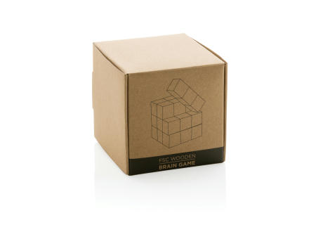 Denkspiel aus Holz in Canvas-Tasche Werbeartikel