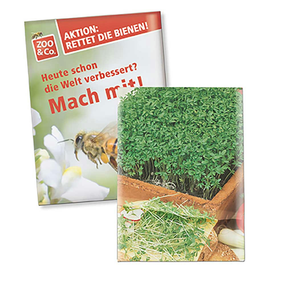 Samentütchen Klein - Recyclingpapier - Basilikum Werbeartikel
