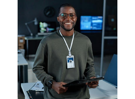 Namensschild Schlüsselband Berbom Werbeartikel