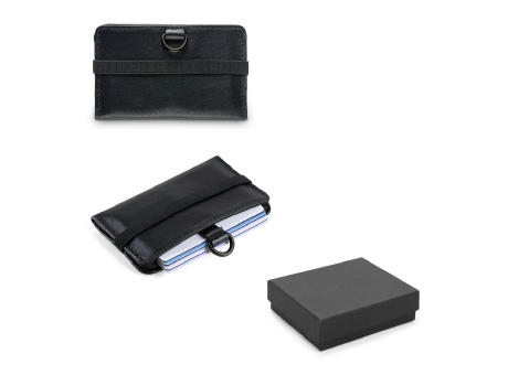 ORVYN. Geldbörse aus Leder mit RFID für 10 Kreditkarten Werbeartikel