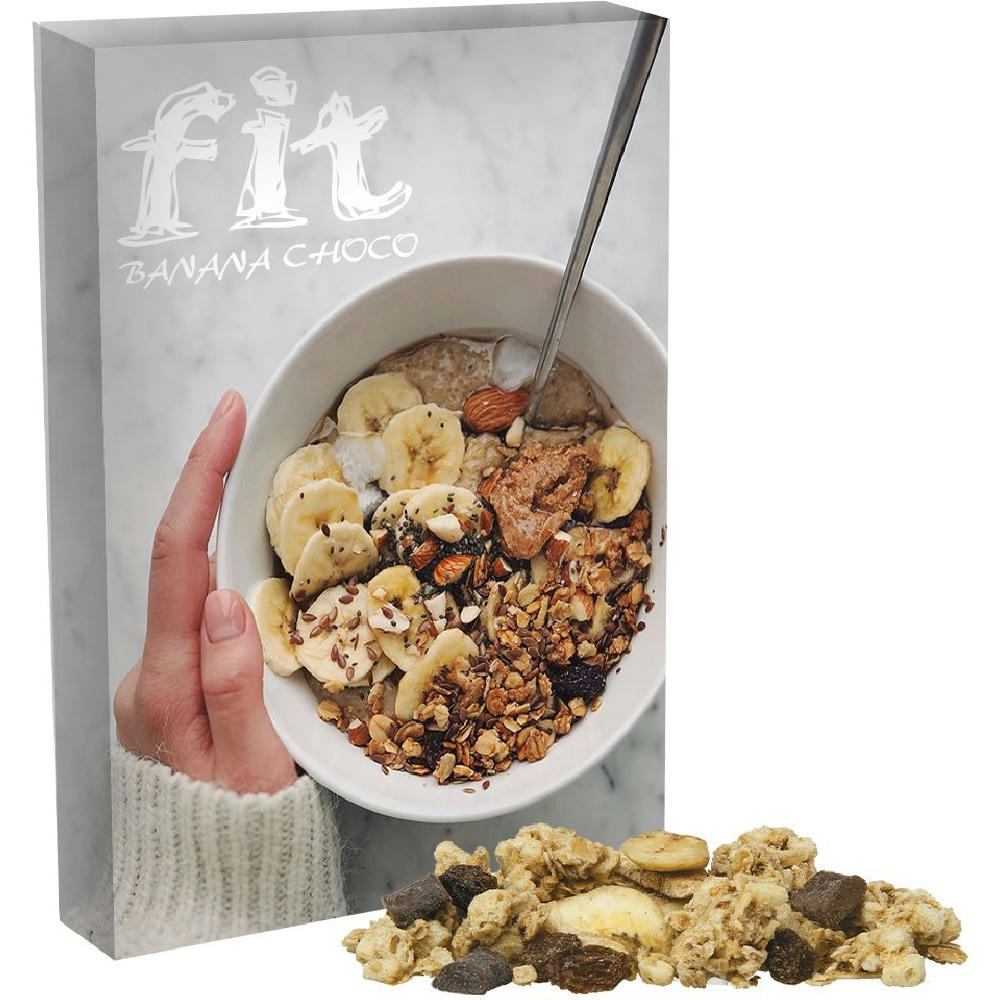 Product image Müsli Knusper Banane-Schoko, ca. 60g, Faltschachtel Werbeartikel