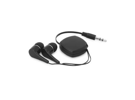 Product image PINEL. In-Ear Kopfhörer mit ausziehbarem 0.75 Meter Kabel aus ABS Werbeartikel