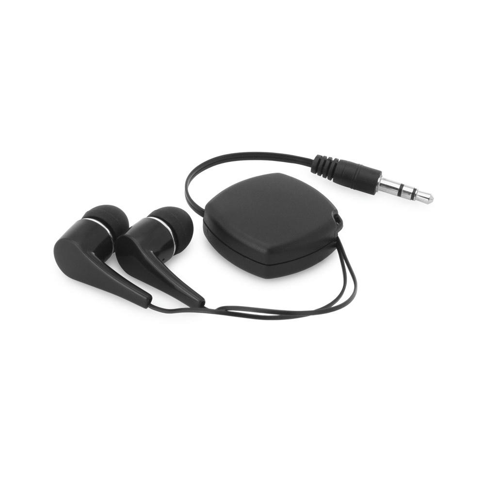 Product image PINEL. In-Ear Kopfhörer mit ausziehbarem 0.75 Meter Kabel aus ABS Werbeartikel