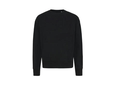 IQONIQ Kruger Relax-Rundhals-Sweater aus recycelt. Baumwolle bedrucken