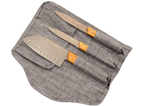 Product image Set mit 3 Küchenmessern 'Stavanger', Olivenholz Werbeartikel