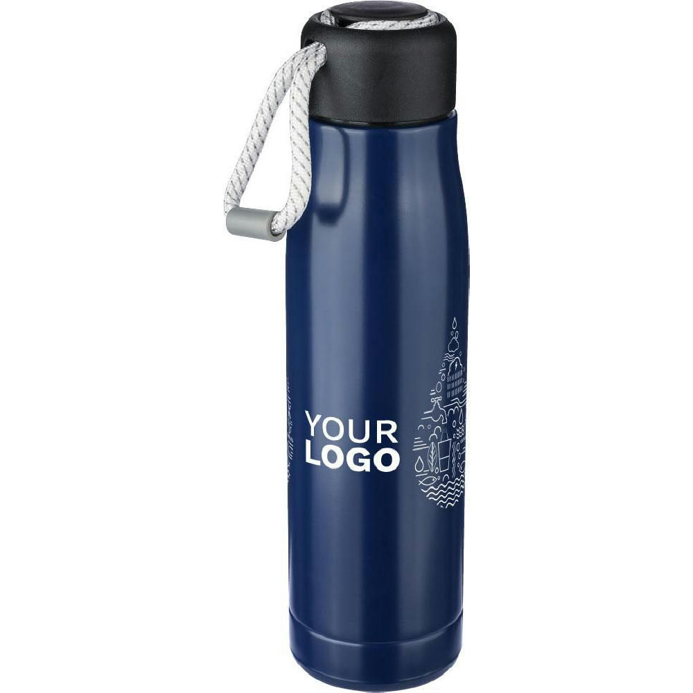 Doppelwandige Trinkflasche aus recyceltem Edelstahl (500 ml) Solene Werbeartikel