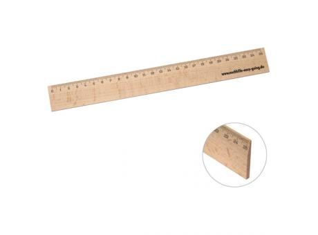 Lineal Holz 25 cm Werbeartikel