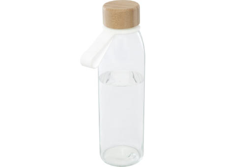 Product image Porto 500 ml Glas-Flasche mit Silikongriff und Bambusdeckel Werbeartikel