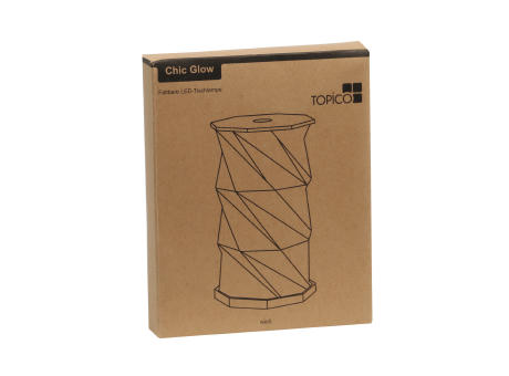 CHIC GLOW - Faltbare / ausziehbare LED-Tischlampe Werbeartikel