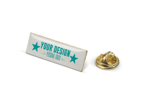 Product image Metall Pin rechteckig 30x10mm Werbeartikel